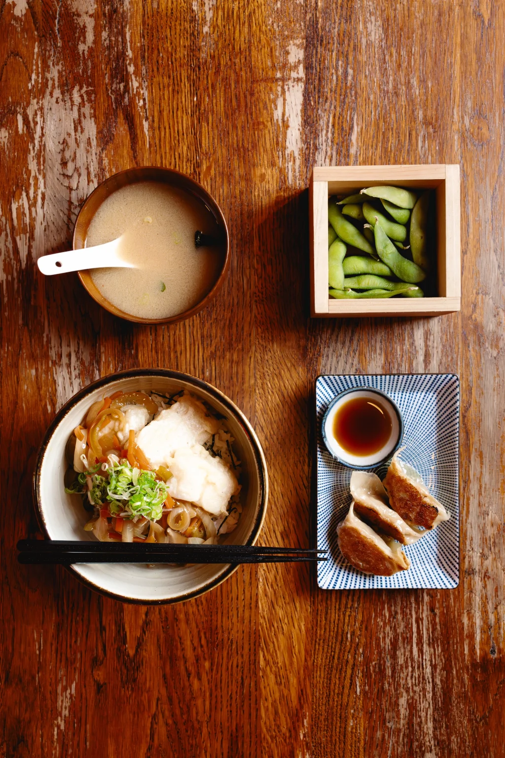 shooting reportage ichizen culinaire restaurant table en bois